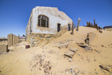 Terk edilmiş evler Kolmanskop, Namibia