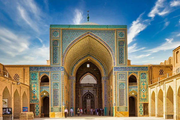 Yazd Irán Abril 2015 Personas Identificadas Van Mezquita Jame Yazd — Foto de Stock
