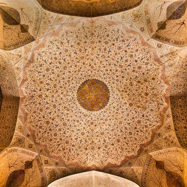 Isfahan Iran April 2015 Detail Dari Istana Ali Qapu Sebuah — Stok Foto