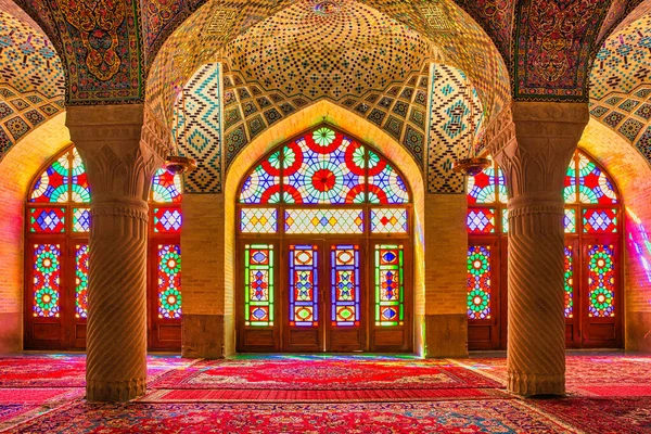 Шираз Иран Апреля 2015 Года Мечеть Насир Аль Мульк Ширазе — стоковое фото