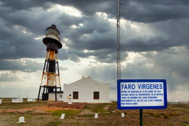Arjantin 'deki Cabo Virgenes Deniz Feneri, Macellan Boğazı manzarası