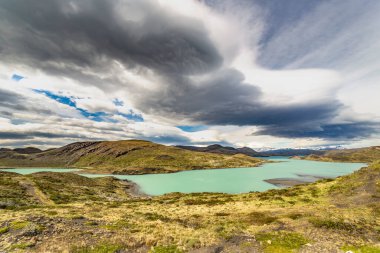 Pehoe Gölü, Torres del Paine Ulusal Parkı, Şili, Güney Amerika