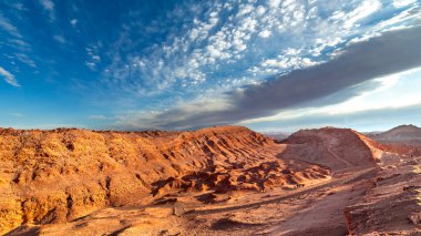 Ay Vadisi, Valle de la Luna, gün batımında, Atakama Çölü, Şili, Güney Amerika