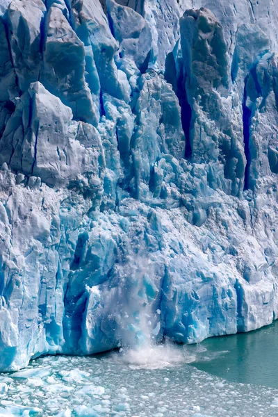 Increíble Vista Del Glaciar Perito Moreno Glaciar Blue Ice Burg —  Fotos de Stock