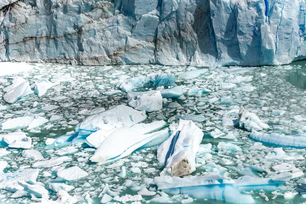 Csodálatos Kilátás Nyílik Perito Moreno Gleccser Kék Jég Burg Gleccser — Stock Fotó