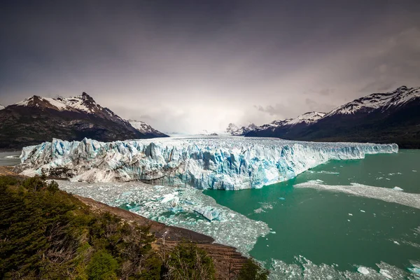 Úžasný Výhled Ledovec Perito Moreno Ledovec Modrý Led Národním Parku — Stock fotografie