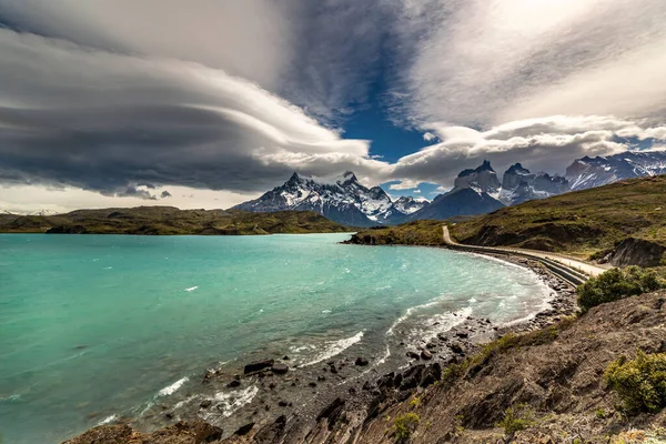 Lago Pehoe Parco Nazionale Torres Del Paine Cile Sud America — Foto Stock