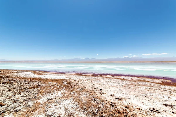 Lagune Von Tebinquinche Wüste Salar Atacama San Pedro Atacama Altiplano — Stockfoto