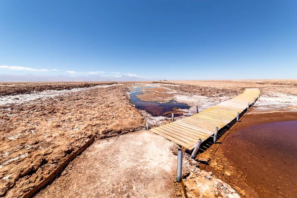 Lagune Von Tebinquinche Wüste Salar Atacama San Pedro Atacama Altiplano — Stockfoto