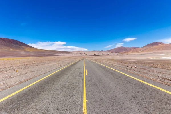 Vista Desde Ruta Pintoresca Carretera Del Norte Chile Que Desde —  Fotos de Stock