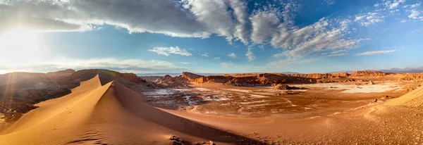 Moon Valley Valle Luna Sunset Atacama Desert Chile South America — Stock Photo, Image