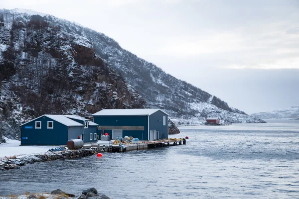 Norvegia in inverno - gita sull'isola di Kvaloya — Foto Stock