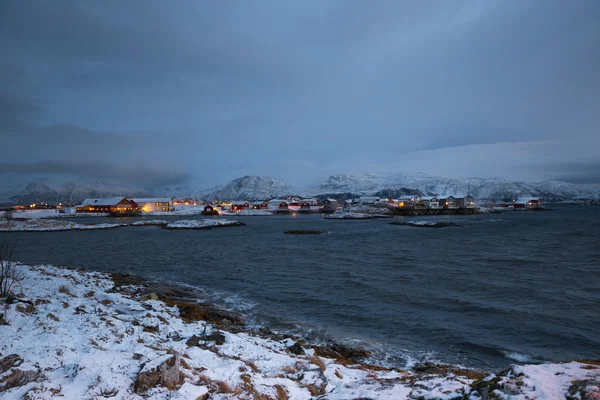 Norvegia in inverno - gita sull'isola di Kvaloya — Foto Stock