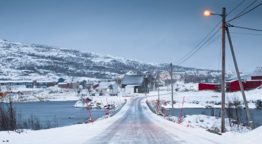 Norveç kışın - ada Kvaloya gezisi