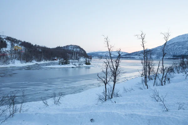 Noruega no inverno - viagem a Senja — Fotografia de Stock