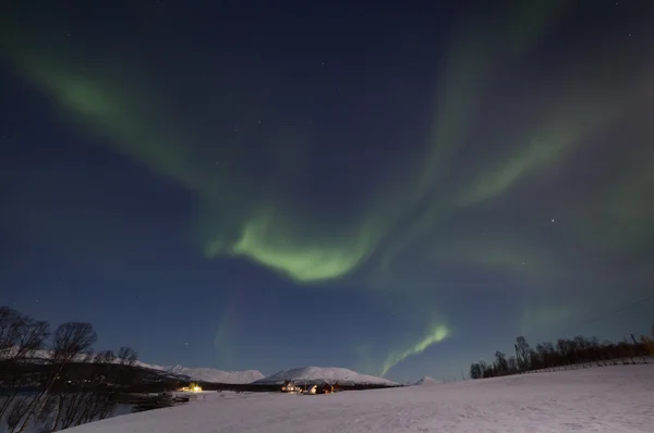 Noorderlicht in Noorwegen — Stockfoto