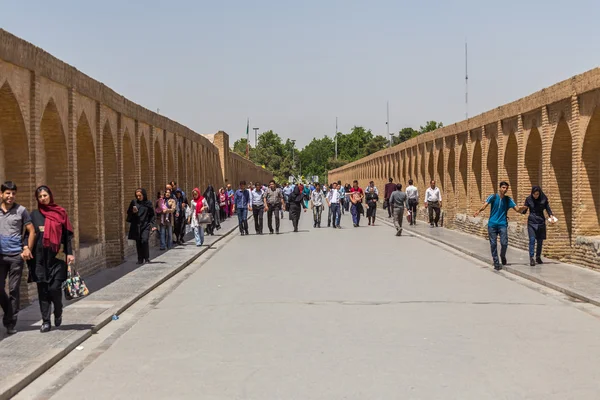 The Si-o-Seh Pol, Il Ponte di 33 Archi, a Isfahan, Iran — Foto Stock