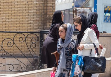 Women in Shiraz, Iran clipart
