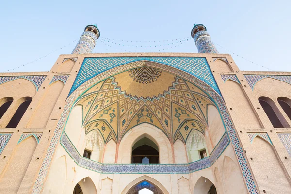 在卡尚，伊朗阿迦 · Bozorg 清真寺 — 图库照片