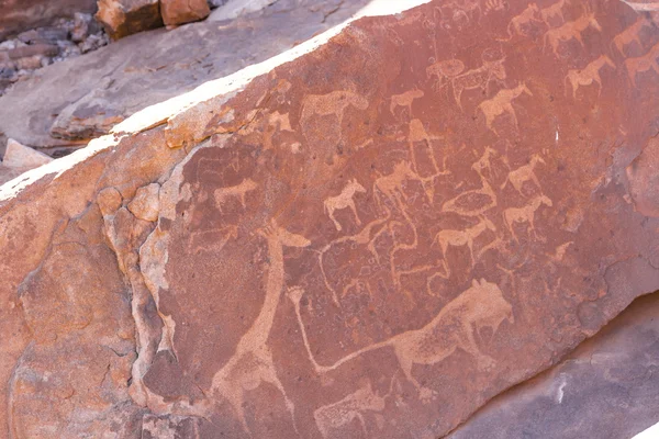 Twyfelfontein, antik kaya kabartmaları Namibya bir site.