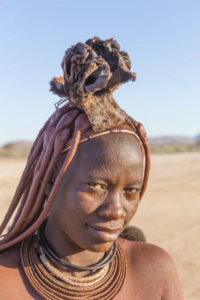 Onbekende vrouw uit Himba stam, Namibië — Stockfoto