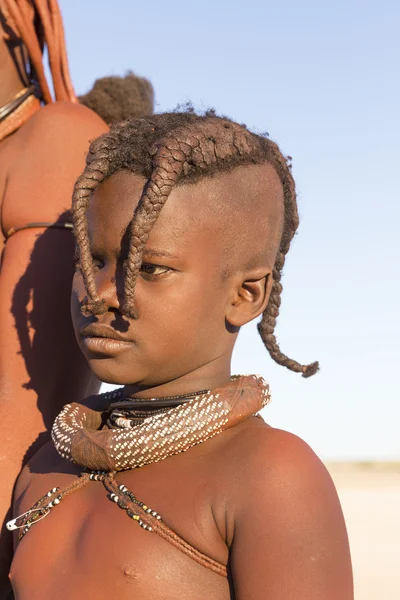 Неопознанный ребёнок Химба — стоковое фото