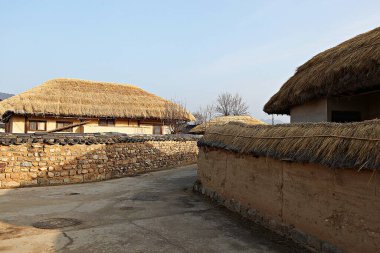 Kore 'deki hahoe köyü.