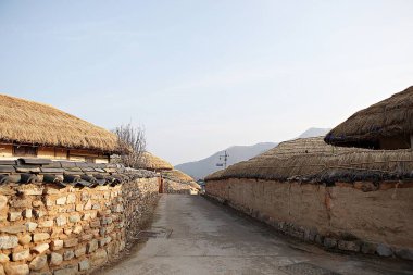 Kore 'deki hahoe köyü.