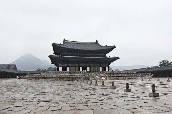 Αυτό Είναι Gyeongbokgung Παλάτι Της Κορέας — Φωτογραφία Αρχείου