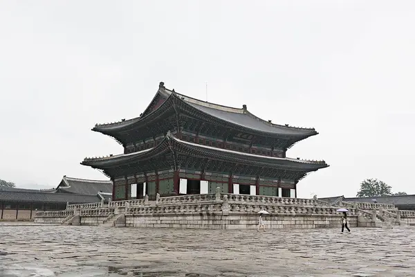 Dies Ist Gyeongbokgung Der Palast Von Korea — Stockfoto