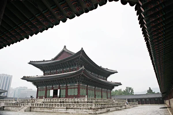 Burası Gyeongbokgung Kore Sarayı — Stok fotoğraf