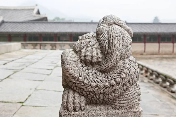 Animales Dentro Del Palacio Coreano — Foto de Stock