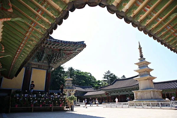 Αυτός Είναι Ναός Bulguksa Της Κορέας — Φωτογραφία Αρχείου