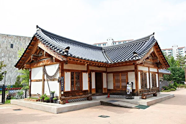 Αυτό Είναι Ένα Παραδοσιακό Κορεάτικο Σπίτι — Φωτογραφία Αρχείου