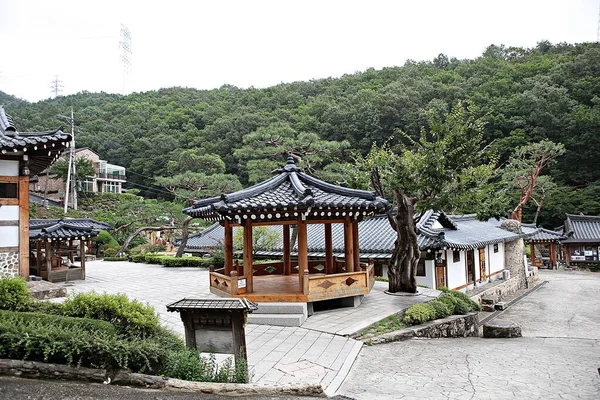 Detta Ett Traditionellt Koreanskt Hus — Stockfoto