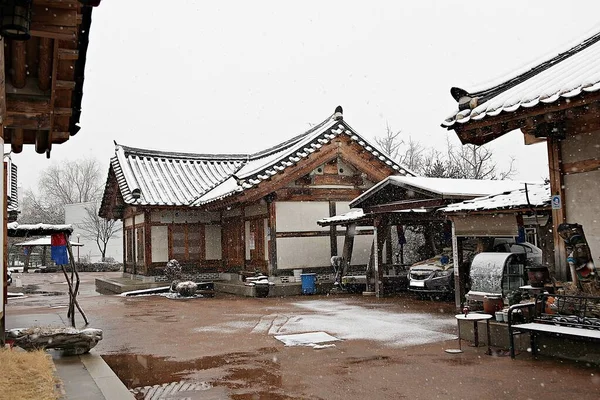 Korejské Vánoční Ozdoby Stromků — Stock fotografie