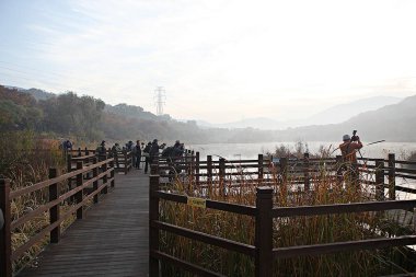 Kore kırsalının mercan manzarası.