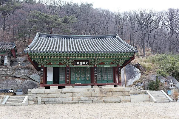 Αυτός Είναι Ένας Βουδιστικός Κορεάτικος Ναός — Φωτογραφία Αρχείου