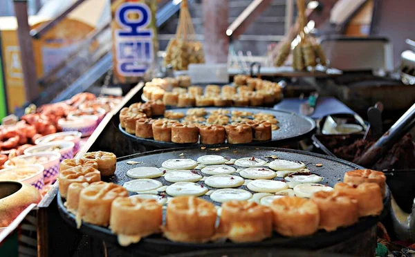 Snacks Eat While Sightseeing Korea — Stock Photo, Image