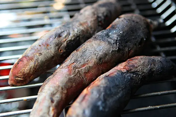 Cibo Che Può Essere Facilmente Mangiato Durante Visite Turistiche Corea — Foto Stock