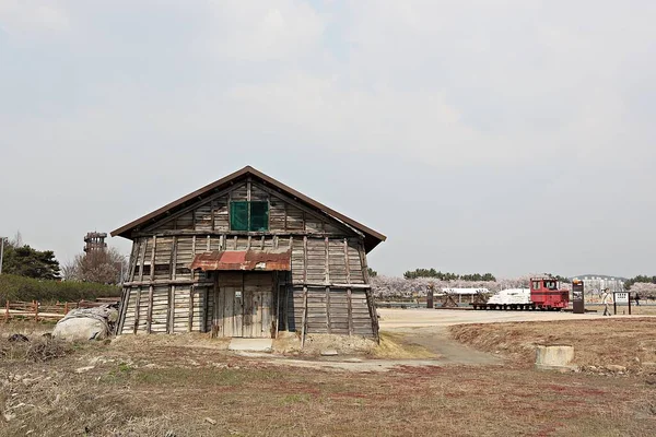 这是一个储存韩国盐的仓库 — 图库照片