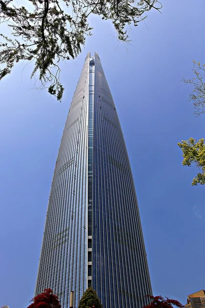 Tady Lotte Tower Soulské Koreji — Stock fotografie