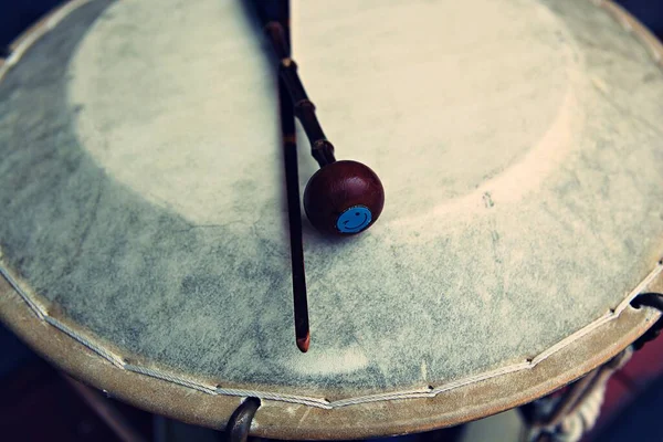 Instrumento Percussão Tradicional Coreano — Fotografia de Stock