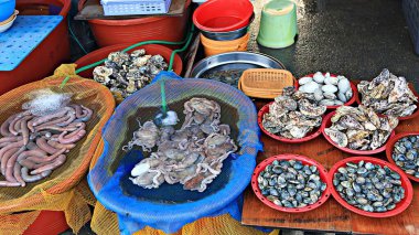 Kore 'nin deniz ürünleri pazarı.