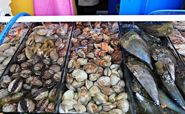 Koreaanse Markt Voor Zeevruchten — Stockfoto