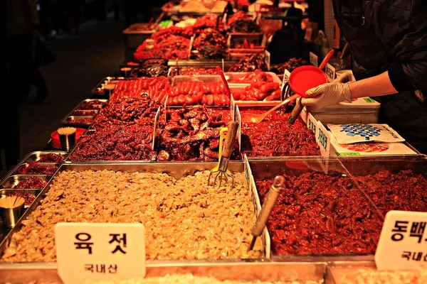Koreas Skaldjursmarknad — Stockfoto