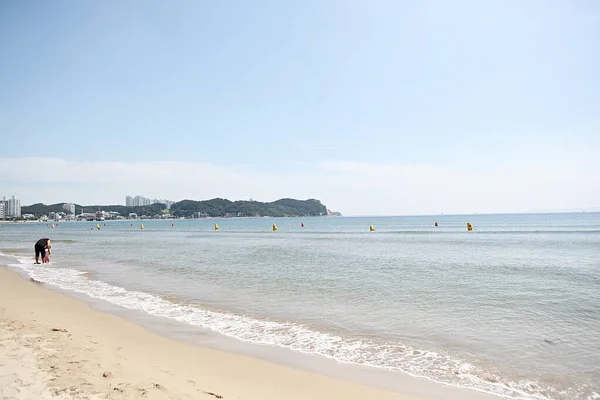 Una Playa Arena Coreana — Foto de Stock