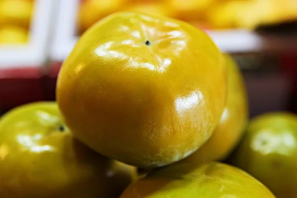 Persimmon Korean Frult Market — Stock Photo, Image