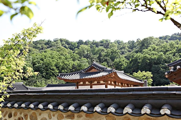 Detta Ett Traditionellt Koreanskt Hus — Stockfoto