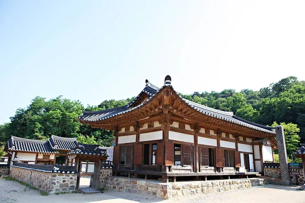 Detta Ett Traditionellt Koreanskt Hus — Stockfoto